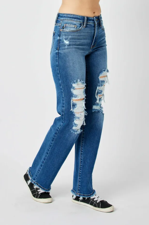 Judy Blue Mid Rise Dad Jean