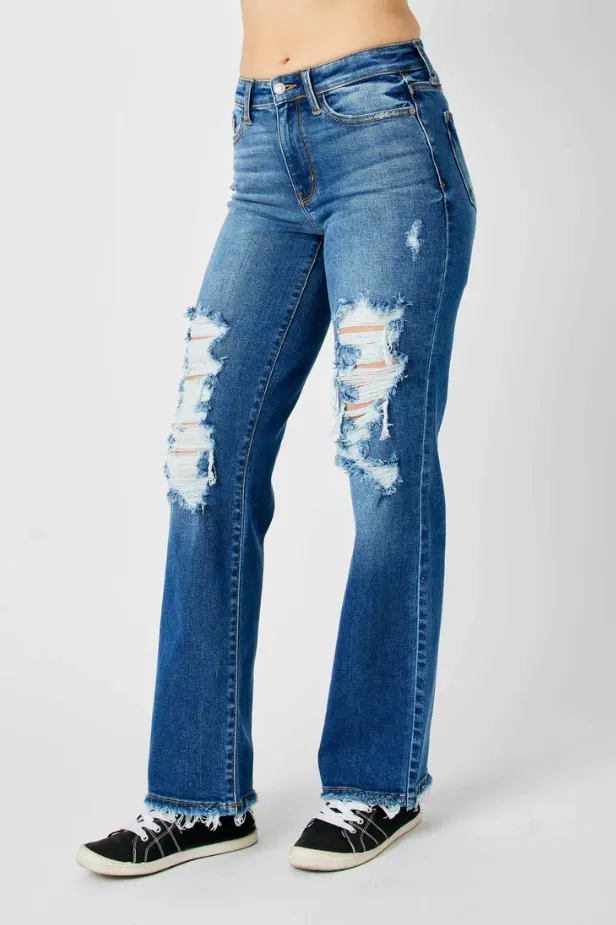 Judy Blue Mid Rise Dad Jean