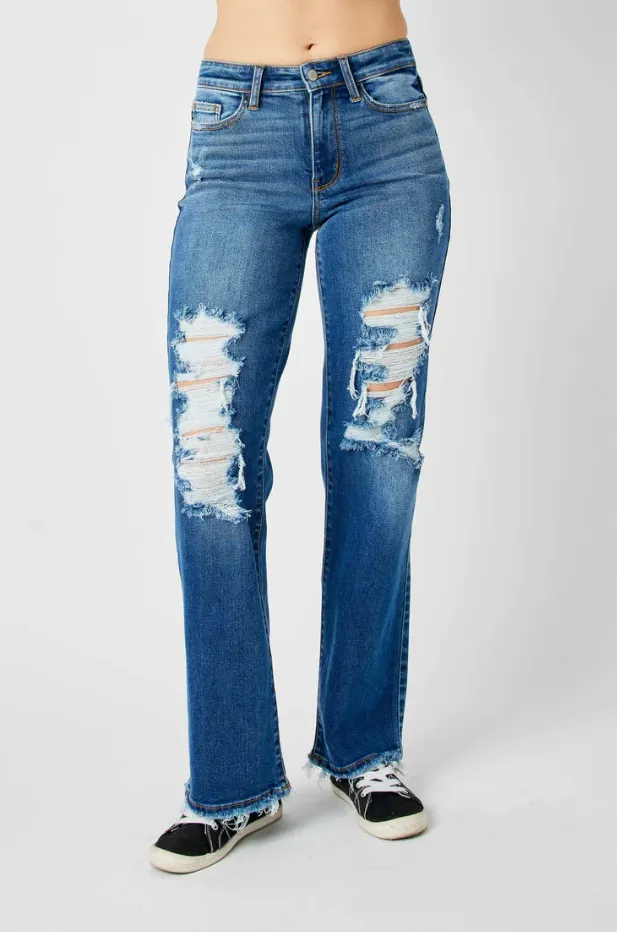 Judy Blue Mid Rise Dad Jean