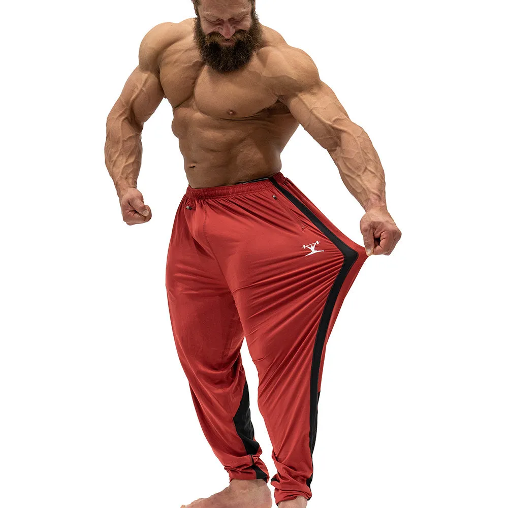 Jujimufu Stretchy Pants (Classic Style) - Red w/ Black Accent