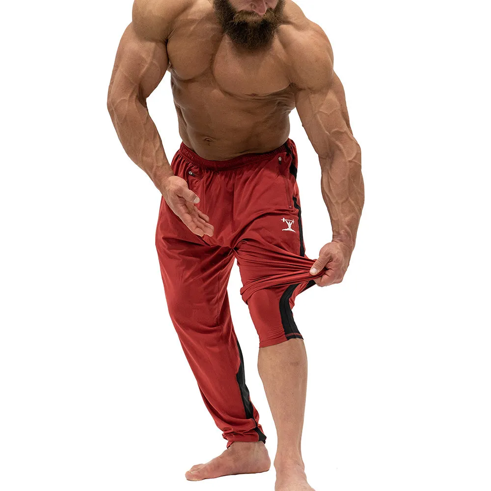 Jujimufu Stretchy Pants (Classic Style) - Red w/ Black Accent