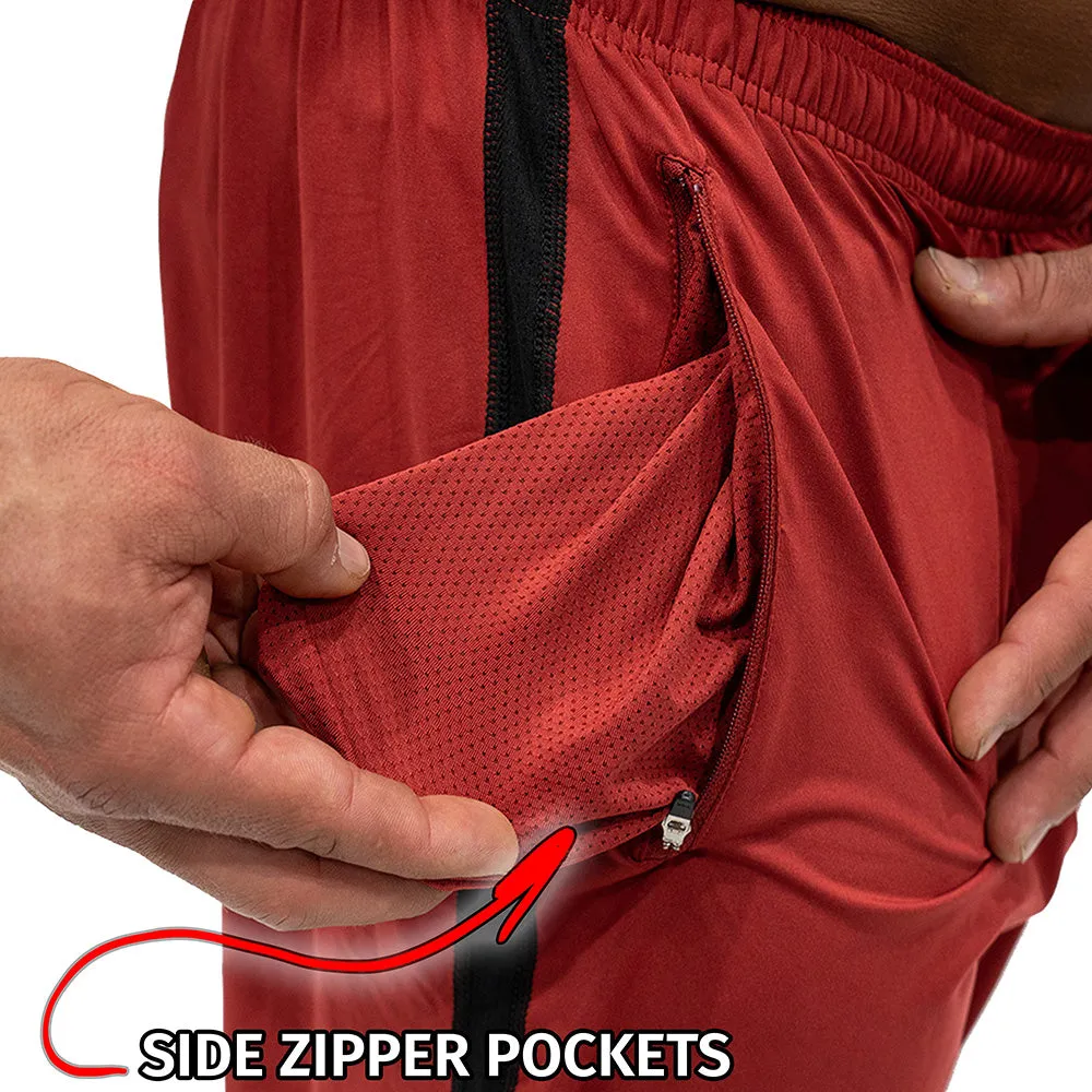 Jujimufu Stretchy Pants (Classic Style) - Red w/ Black Accent