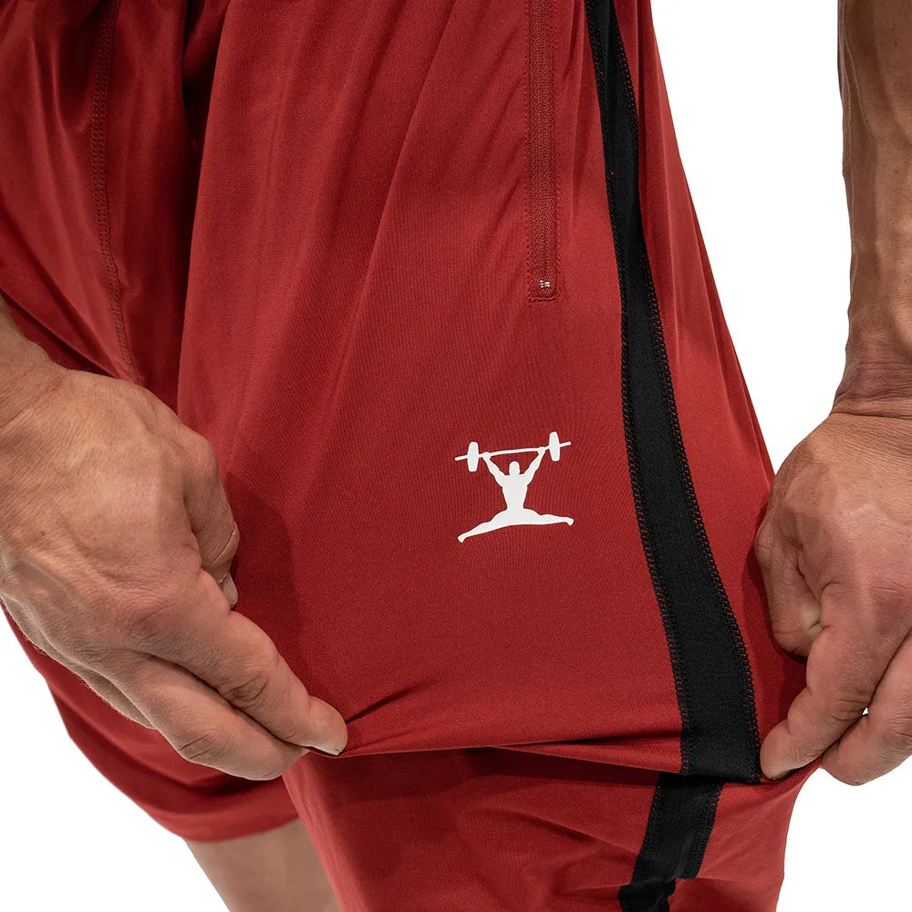 Jujimufu Stretchy Pants (Classic Style) - Red w/ Black Accent