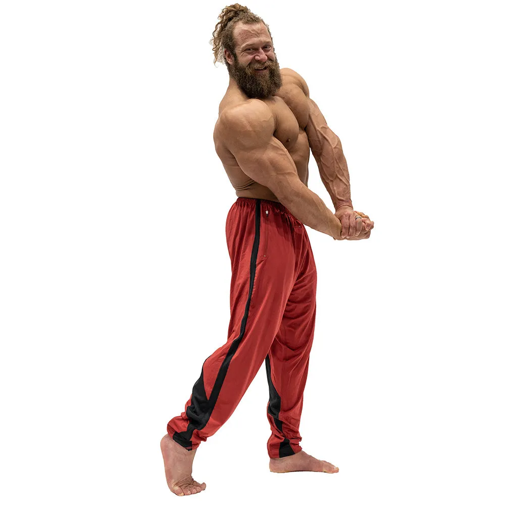 Jujimufu Stretchy Pants (Classic Style) - Red w/ Black Accent