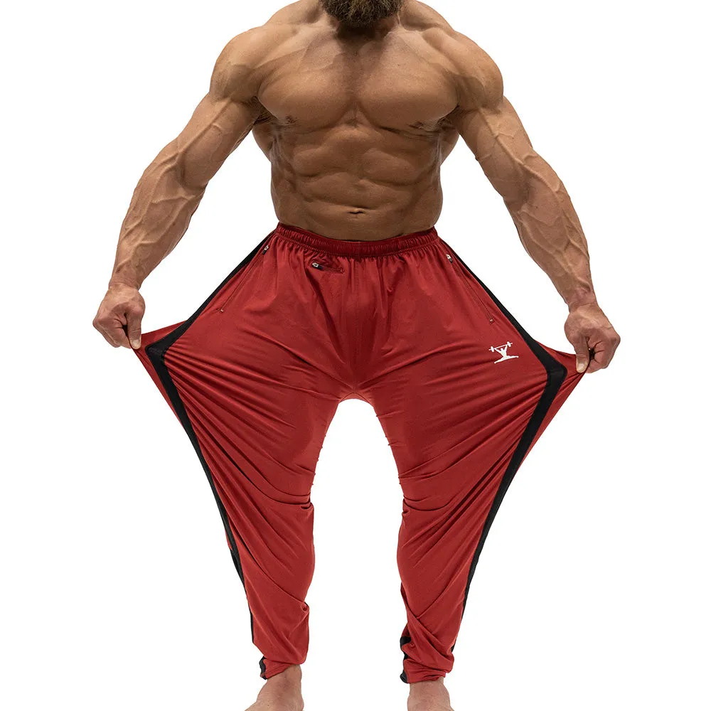 Jujimufu Stretchy Pants (Classic Style) - Red w/ Black Accent