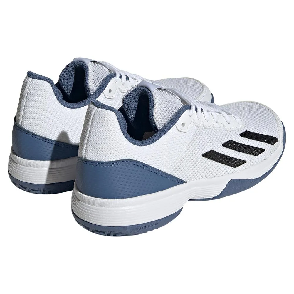 Junior`s Courtflash Tennis Shoes White and Black