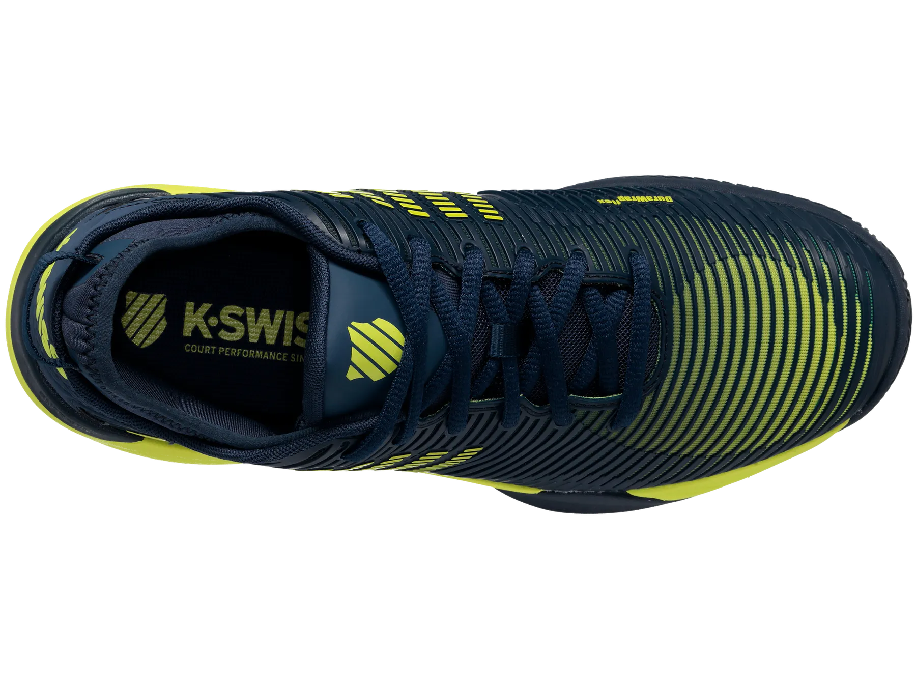 K-Swiss Hypercourt Supreme Mens Tennis Shoe - Moonlit Ocean/Yellow