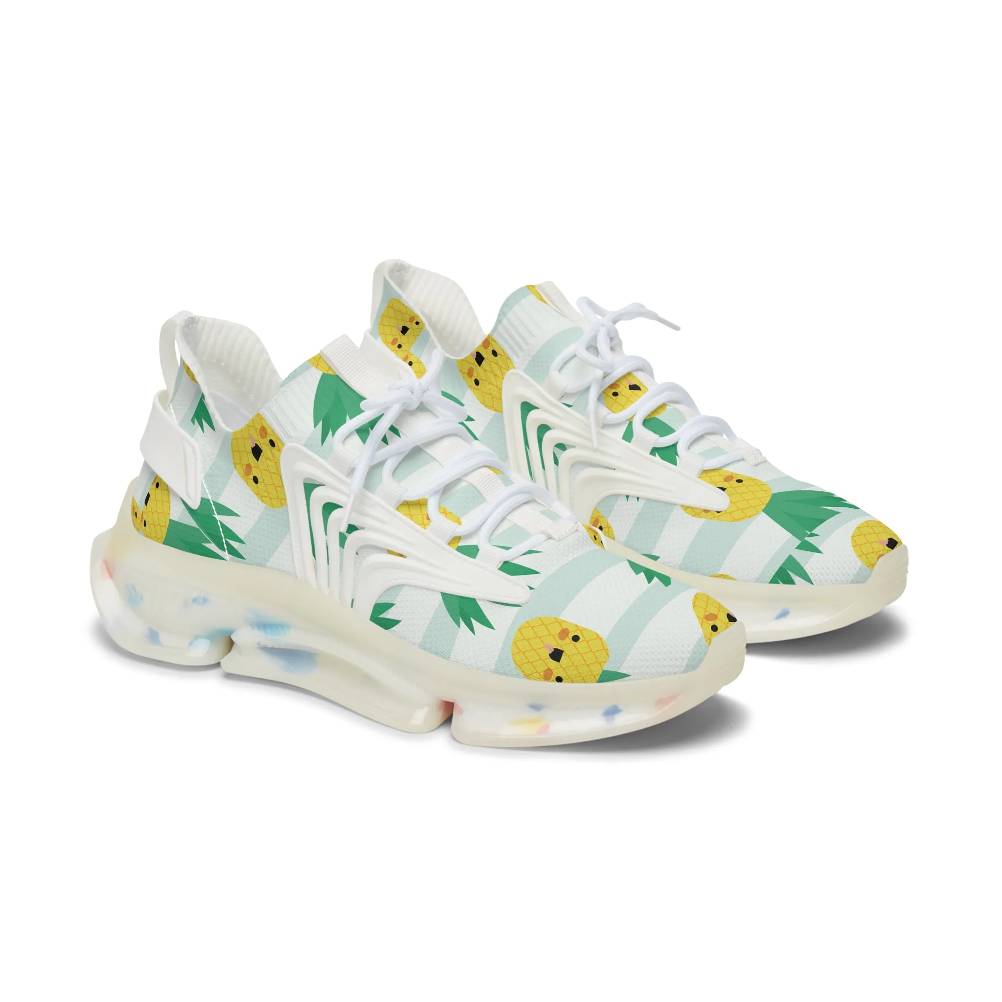 Kawaii Pineapple Women's Mesh Sneakers