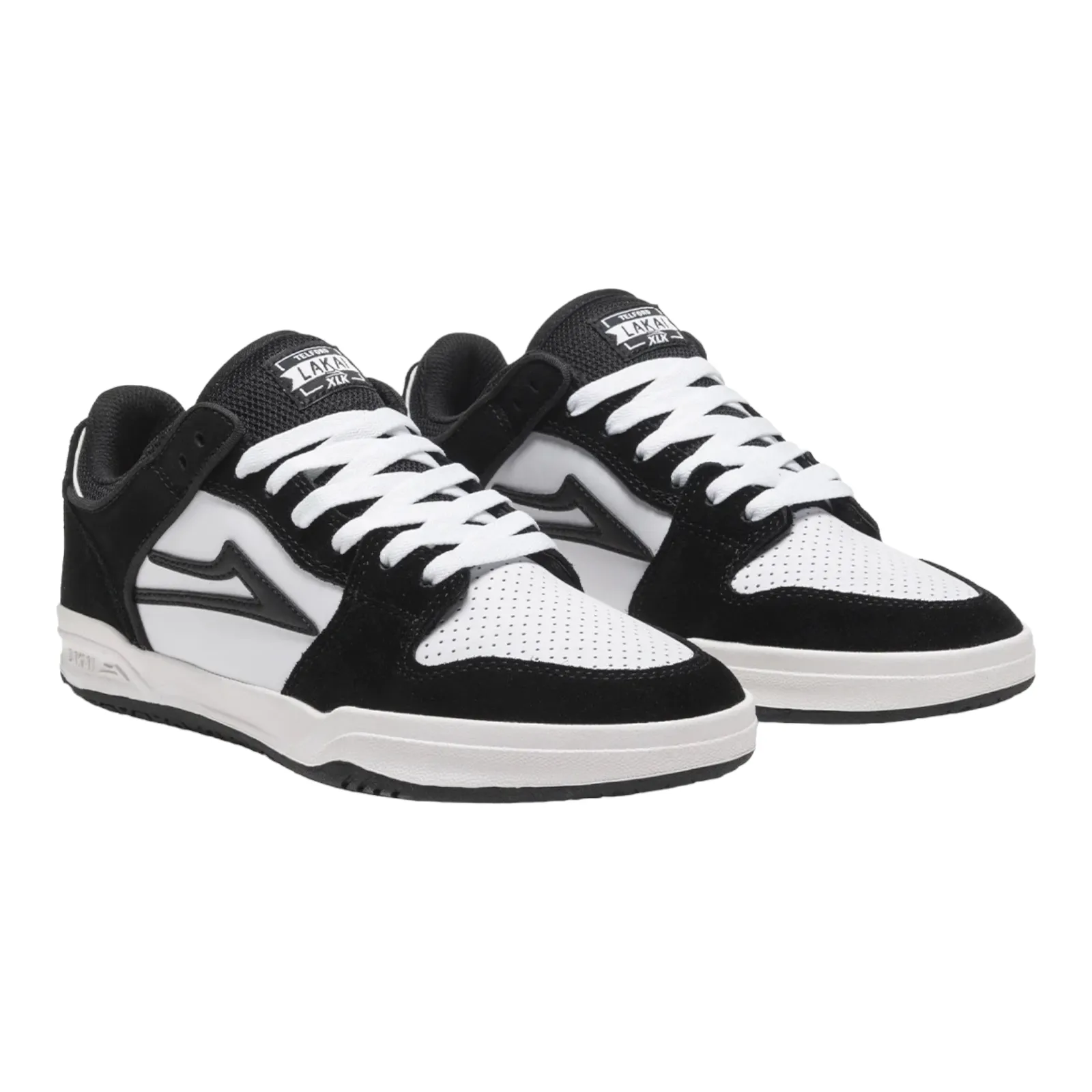 Lakai Telford Low Black White Suede