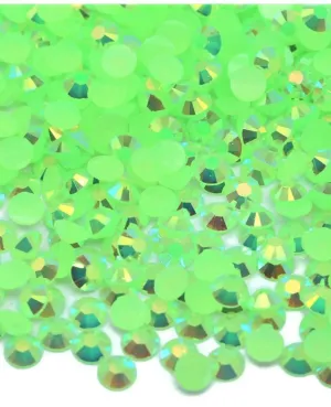 Light green (Peridot ) ab  Jelly Rhinestones