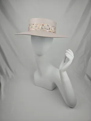 Light Pink "LadyEVA" Visor Hat with Collage Band