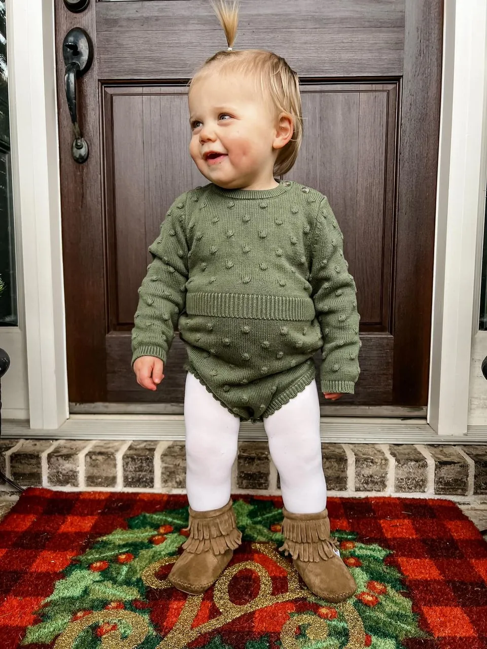 Little Love Bug Brown Cozy Boot