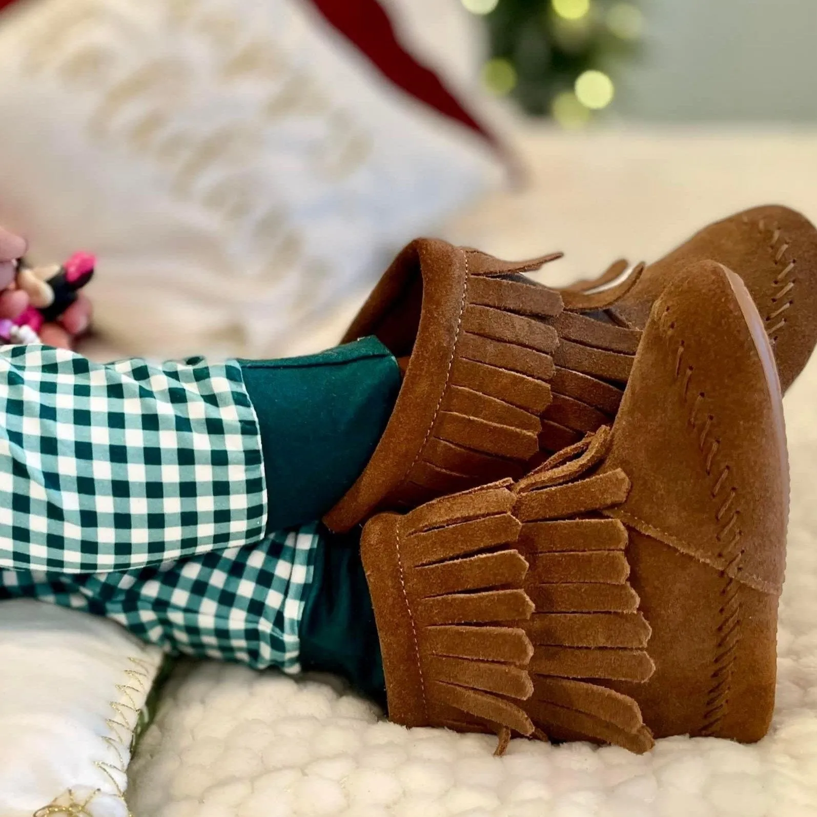 Little Love Bug Brown Cozy Boot