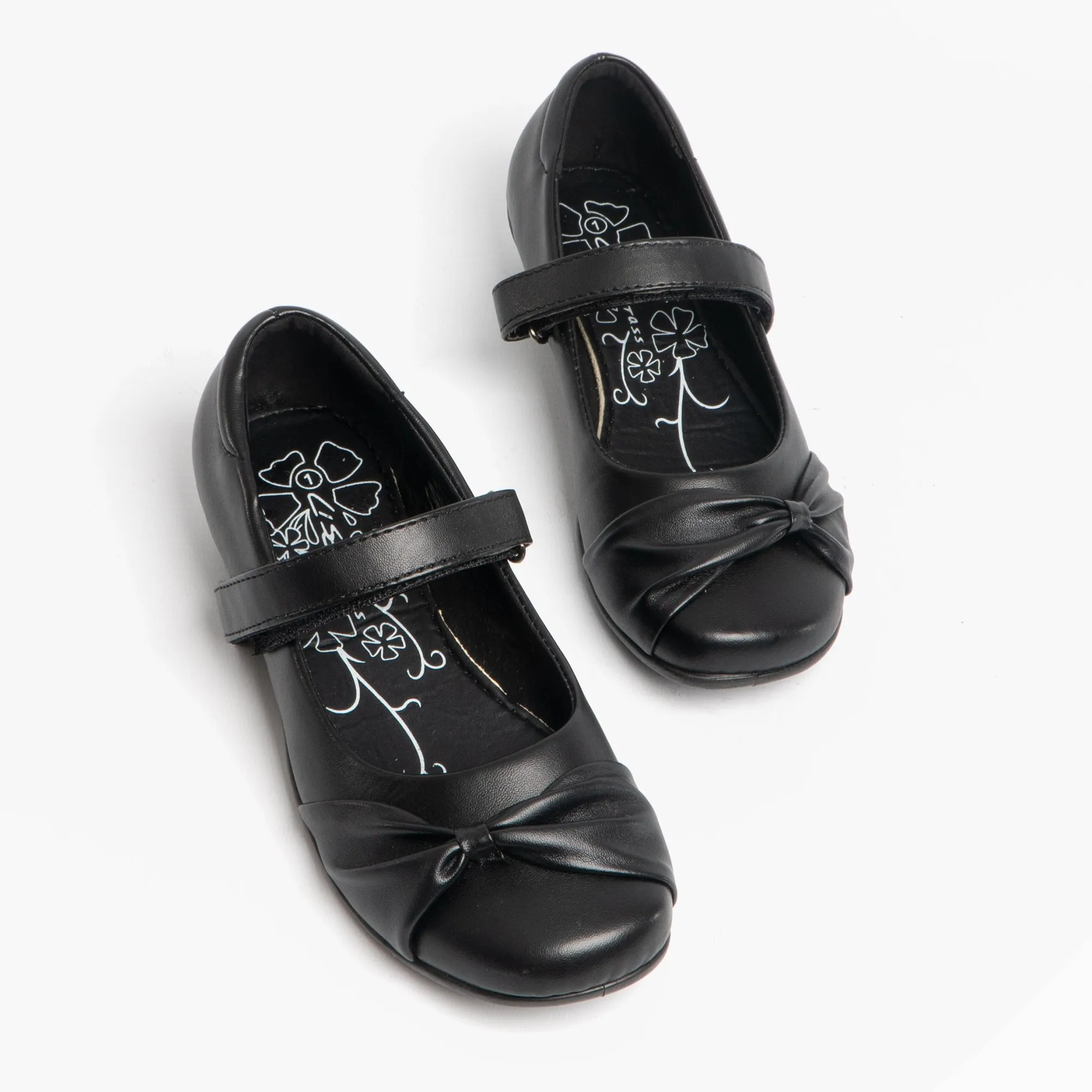 MARLIN Girls School Shoes Black