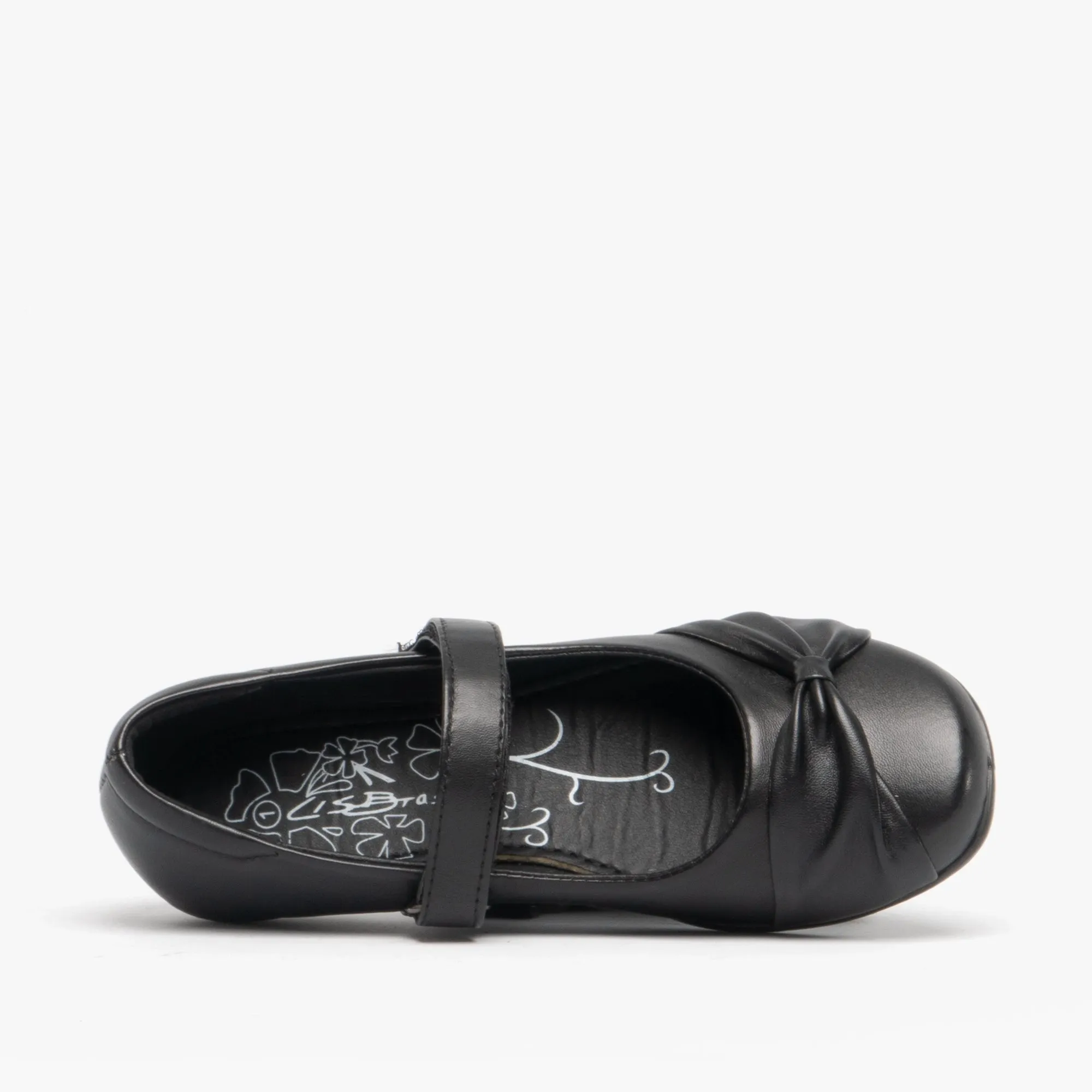 MARLIN Girls School Shoes Black