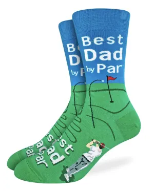 Men's Best Dad By Par Crew Sock