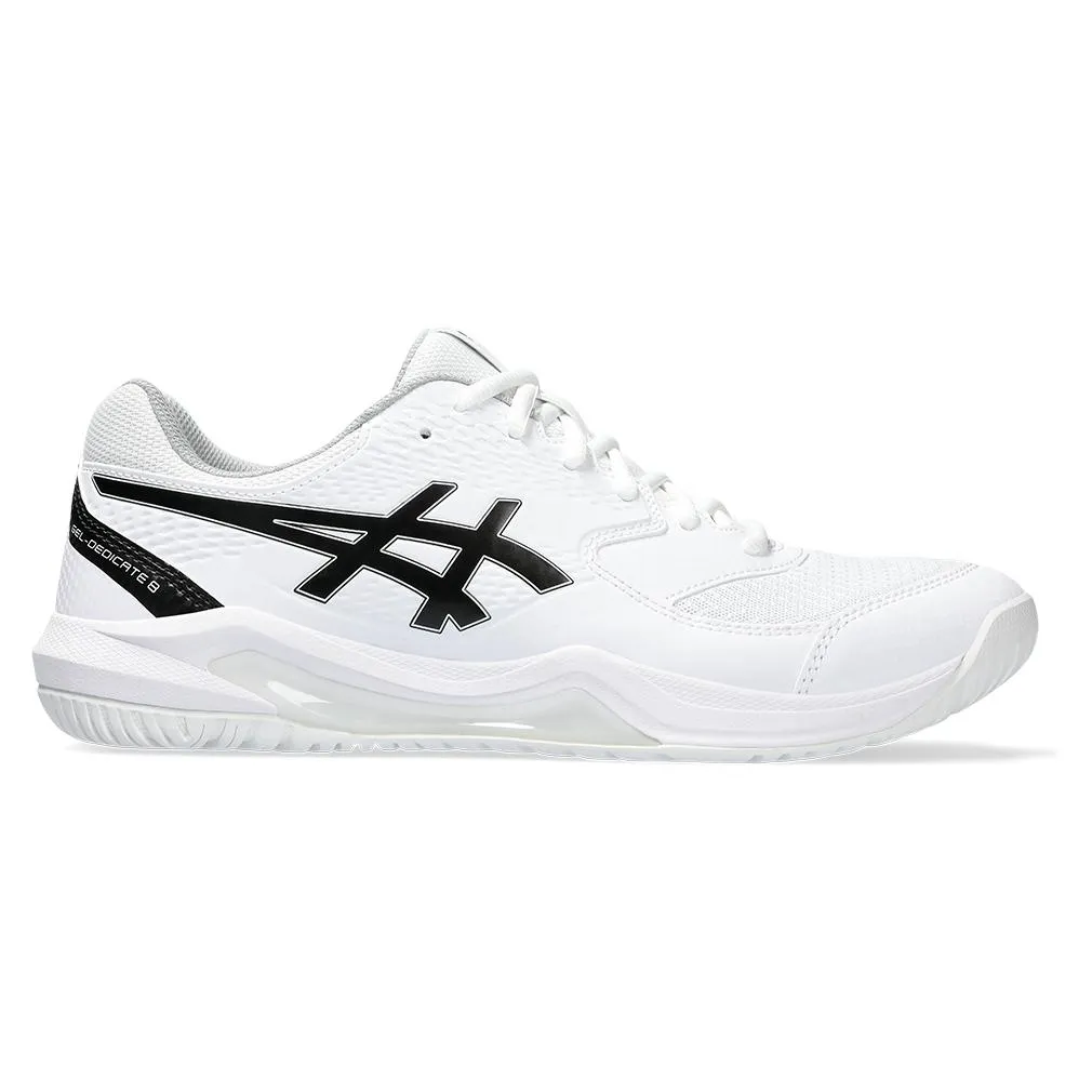 Men's Gel-Dedicate 8 Tennis Shoes White and Black