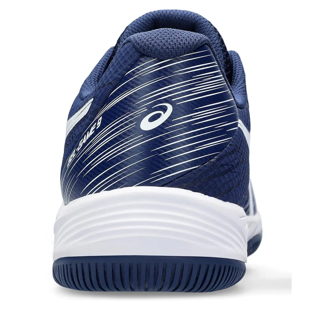 Men's Gel-Game 9 Tennis Shoes Blue Expanse and White