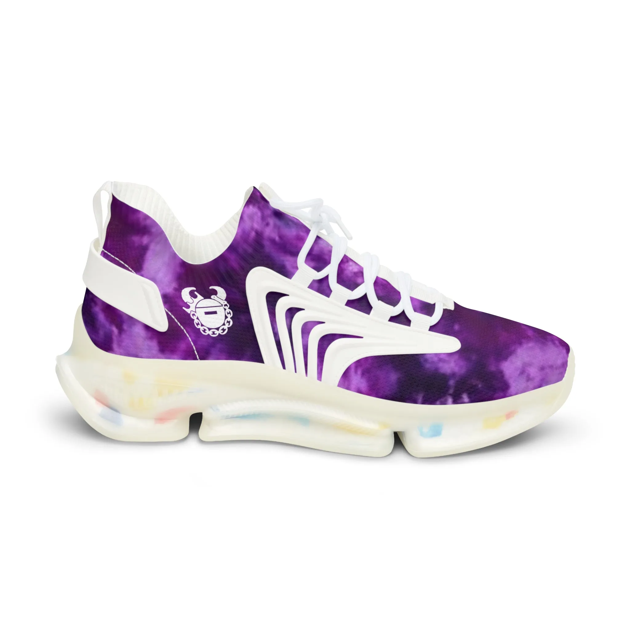 Men's Mesh Sneakers - Purple Tie-Dye