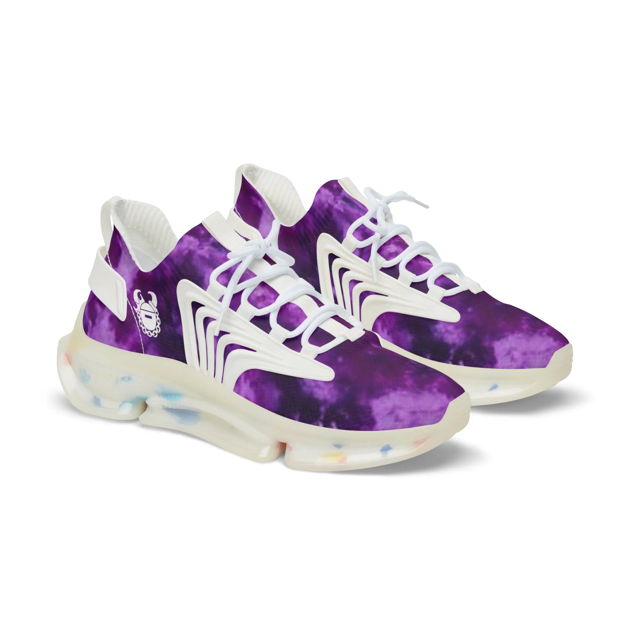 Men's Mesh Sneakers - Purple Tie-Dye