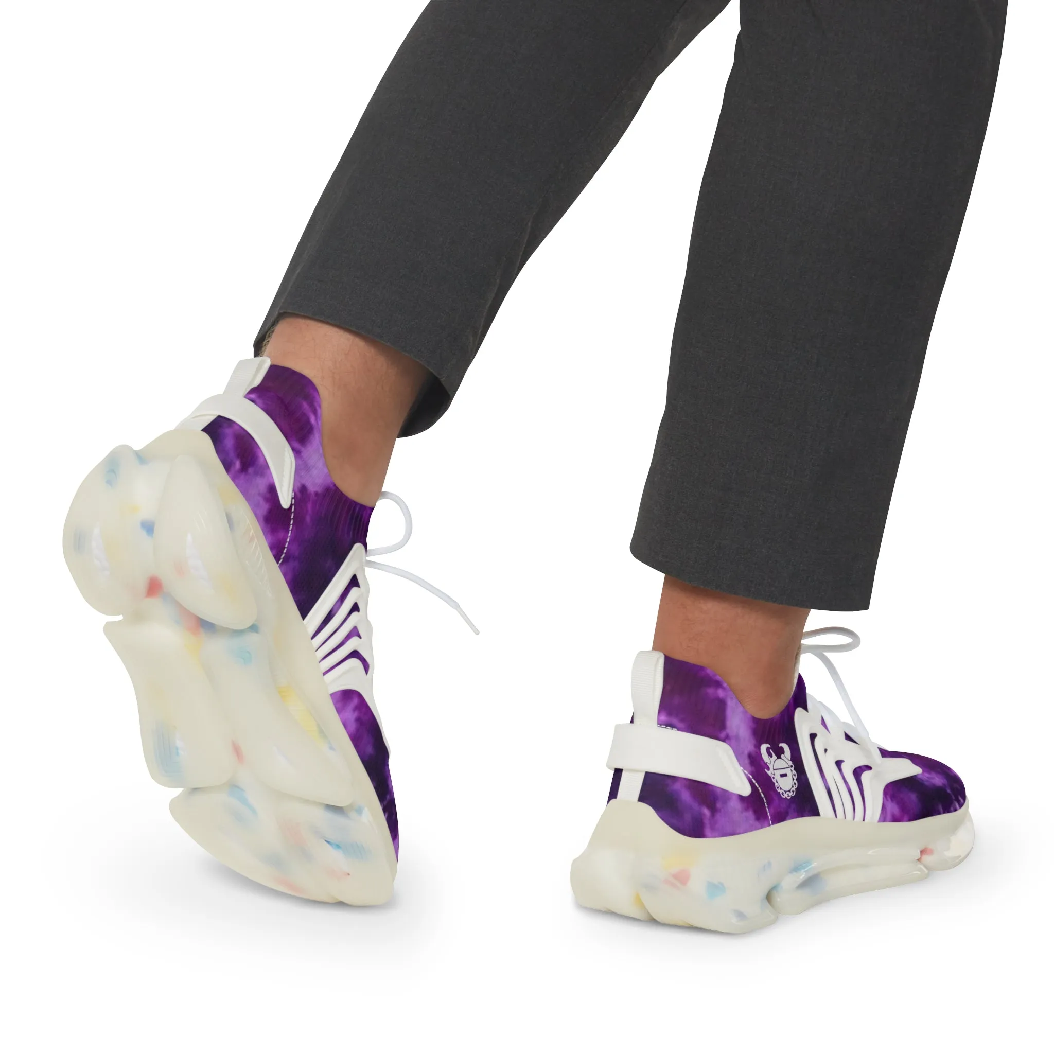 Men's Mesh Sneakers - Purple Tie-Dye