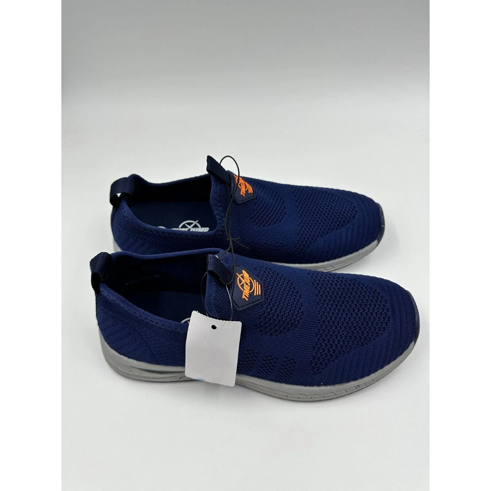 Men's Size 8, Slip-On Navy Sneakers