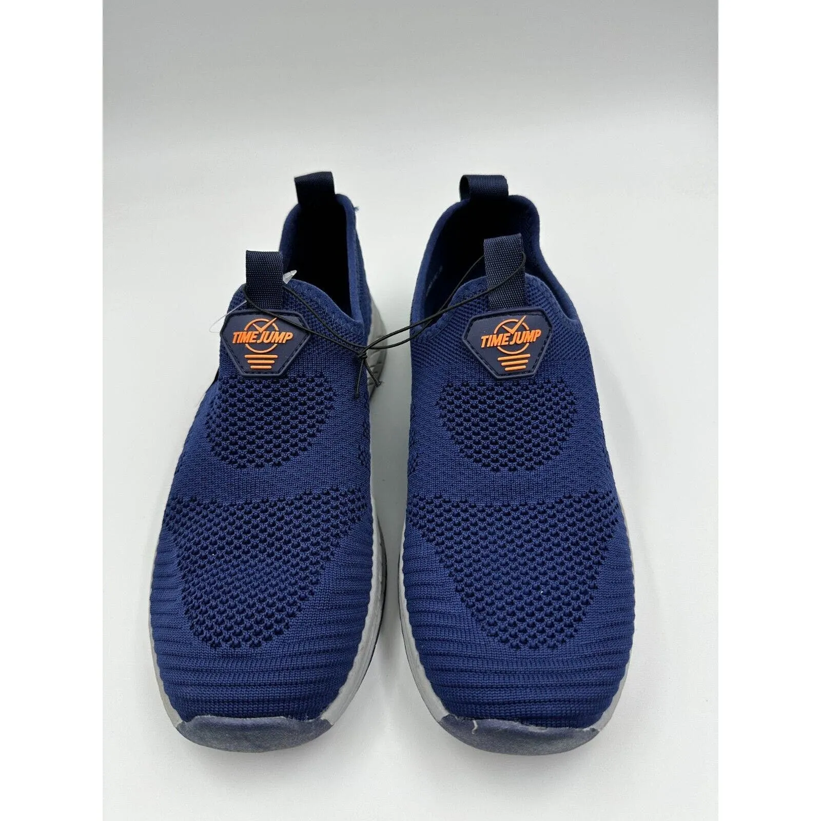 Men's Size 8, Slip-On Navy Sneakers