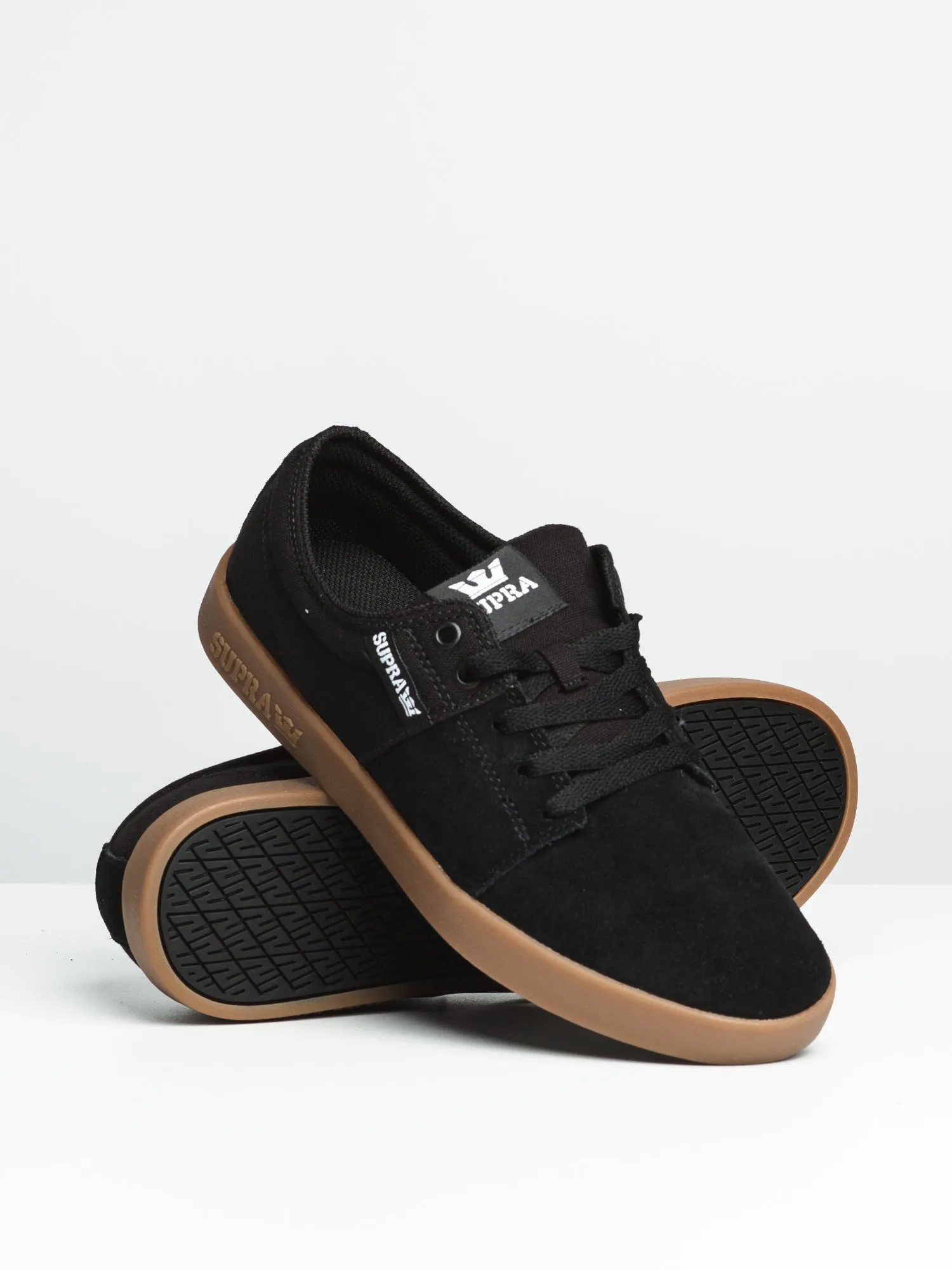 MENS STACKS II BLACK/GUM SNEAKERS - CLEARANCE