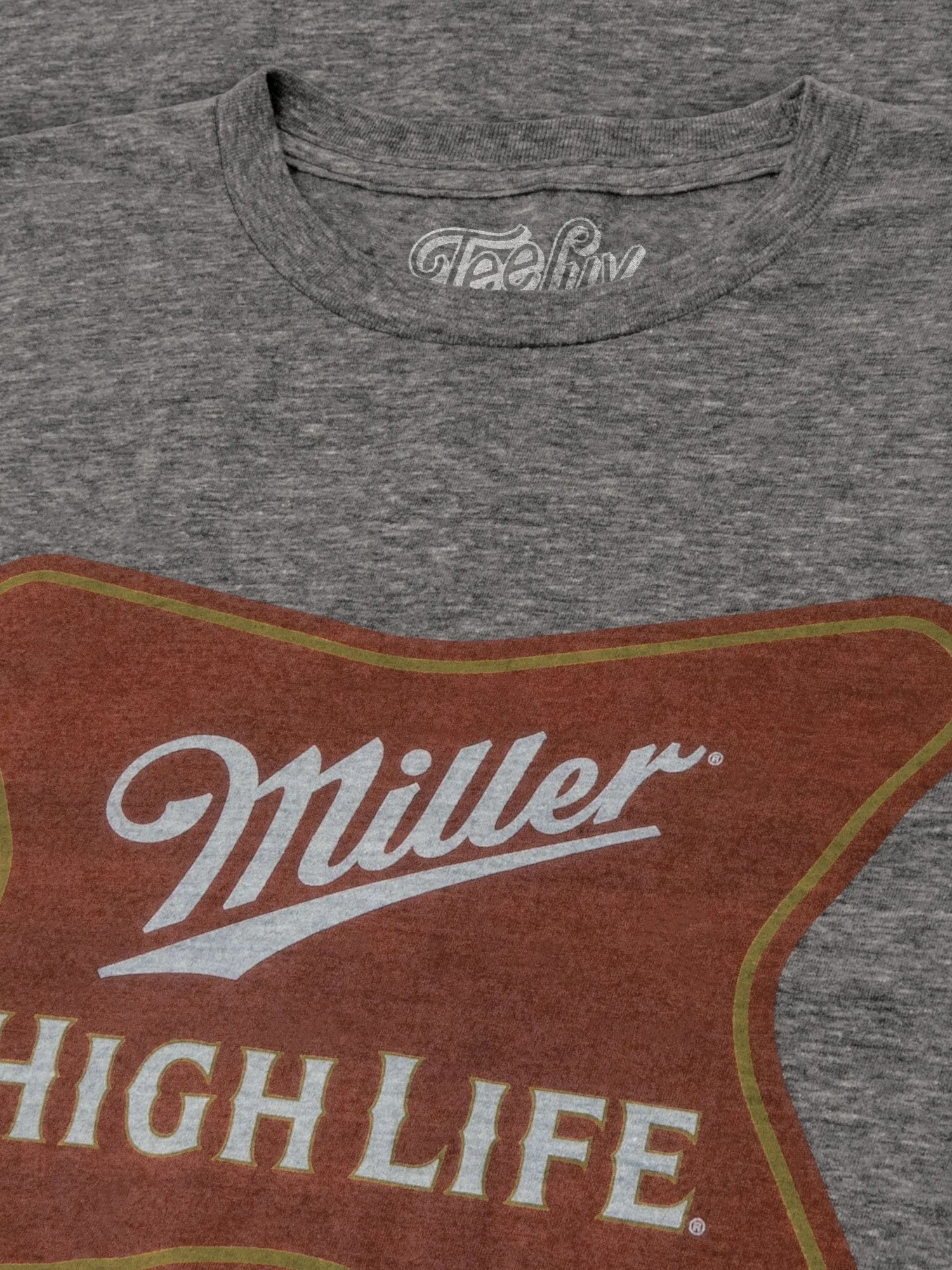 Miller High Life Gold Border Logo T-Shirt - Gray