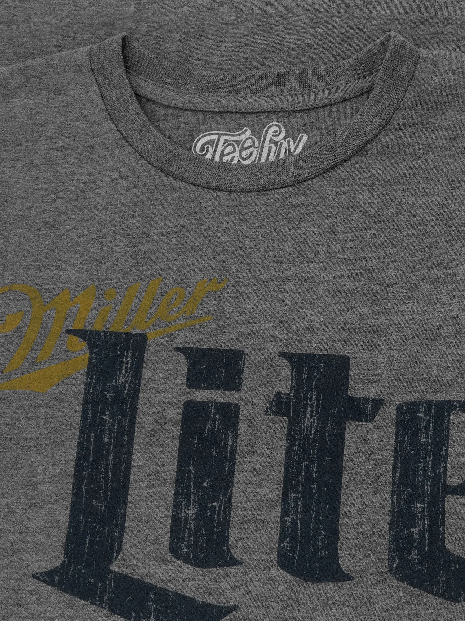 Miller Lite Distressed Logo T-Shirt - Gray