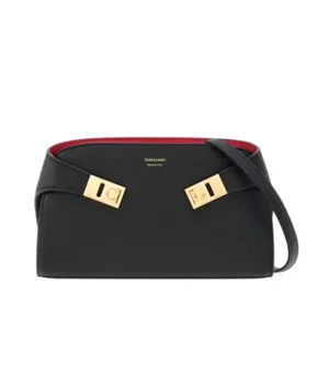 Mini Hug Bag Black/Flame Red