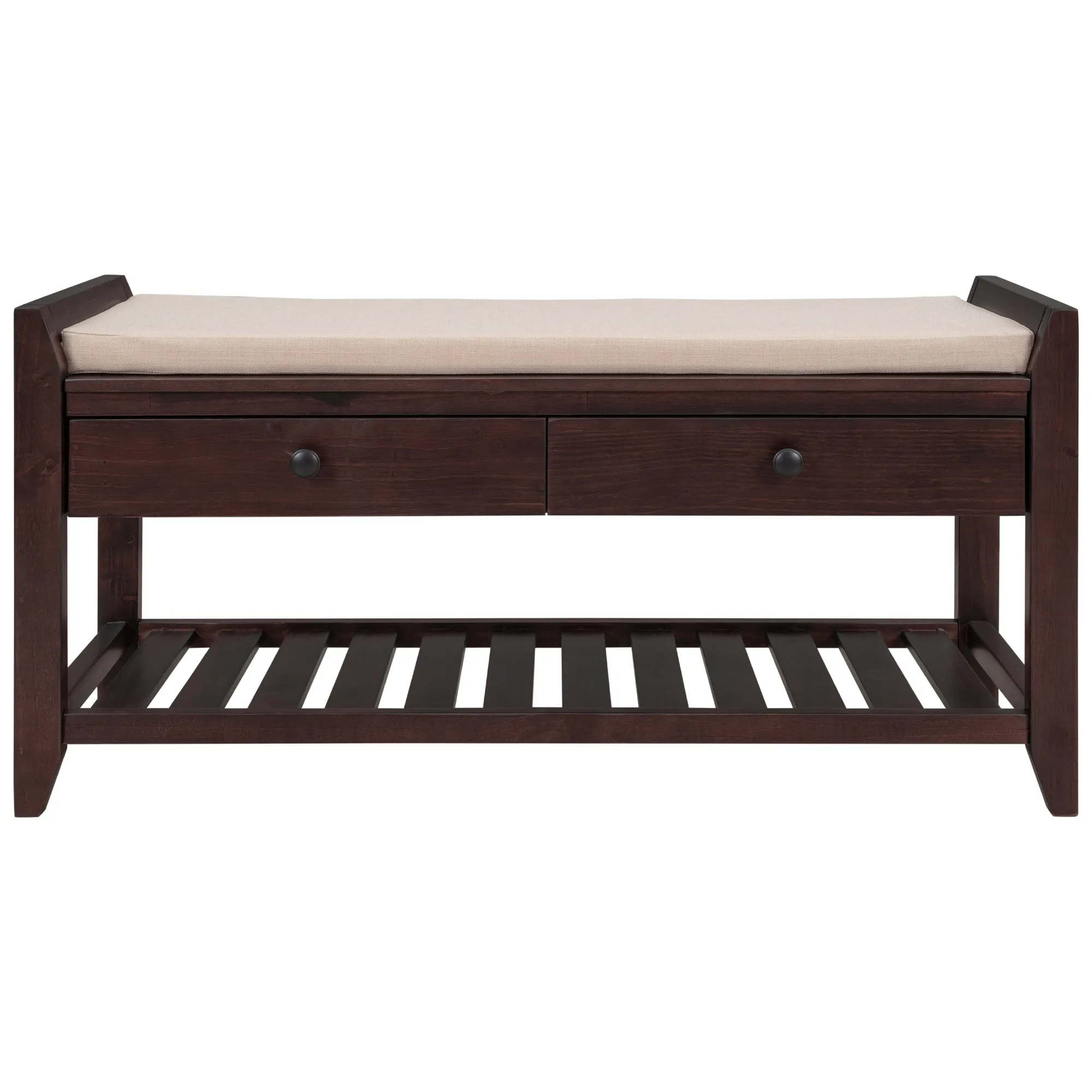 Modular Entryway Storage Bench - Espresso