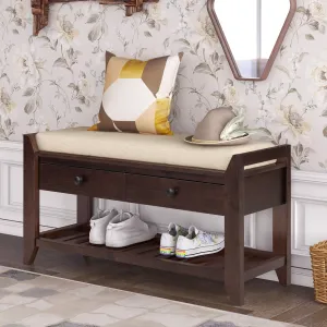 Modular Entryway Storage Bench - Espresso