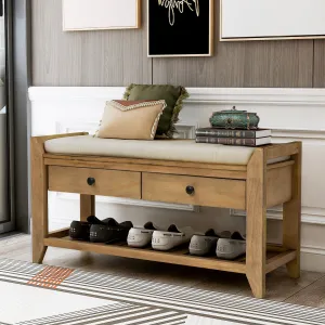 Modular Entryway Storage Bench - Old Pine