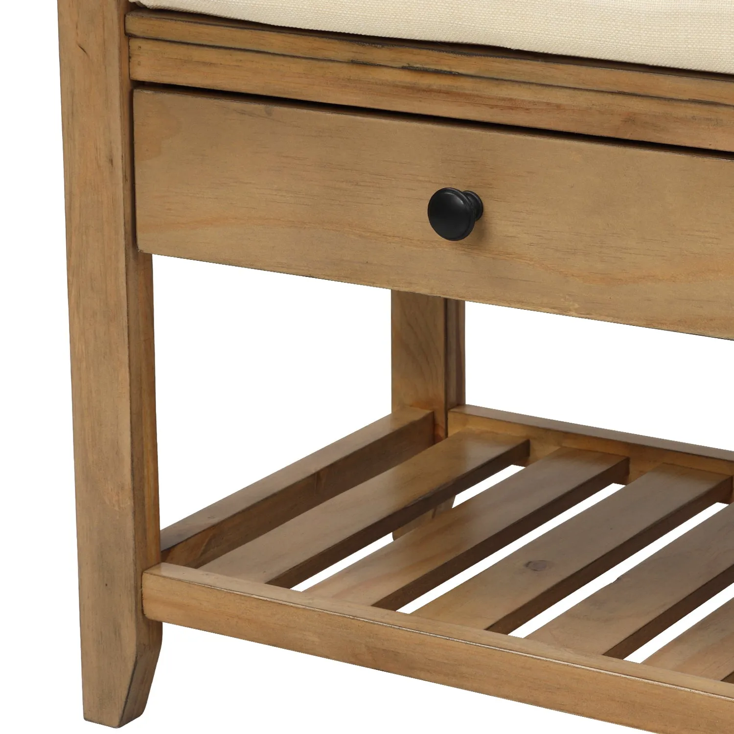 Modular Entryway Storage Bench - Old Pine