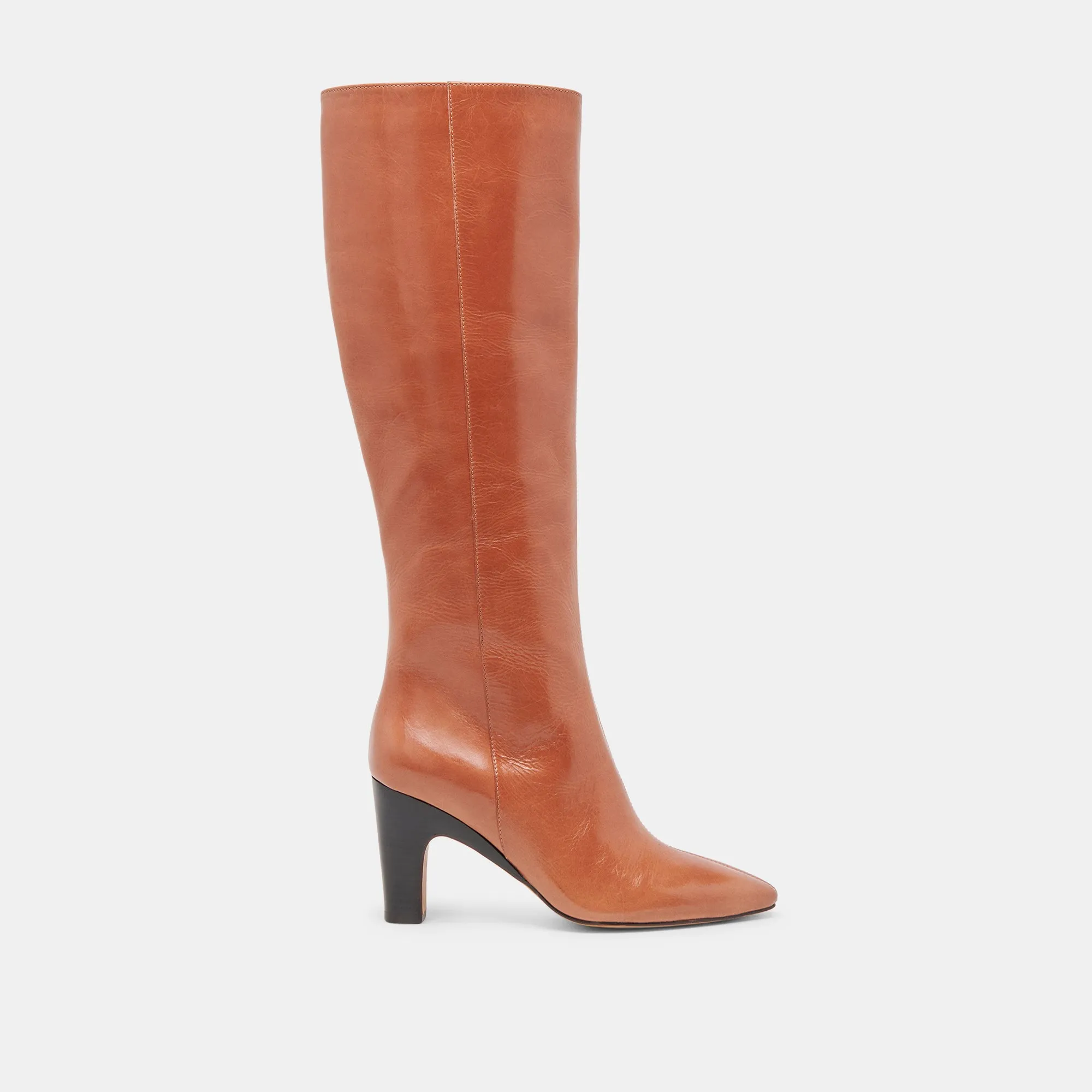 NELAS WIDE CALF BOOTS COGNAC LEATHER