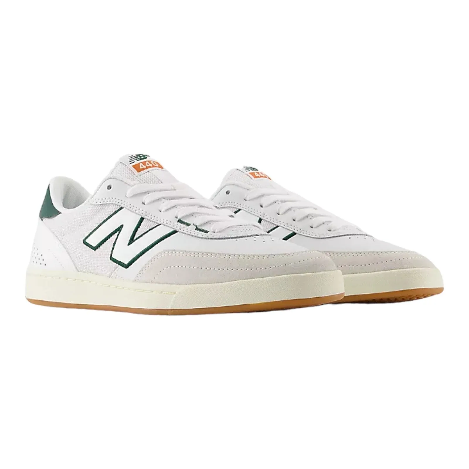 New Balance Numeric 440 V2 WGR White with forest green