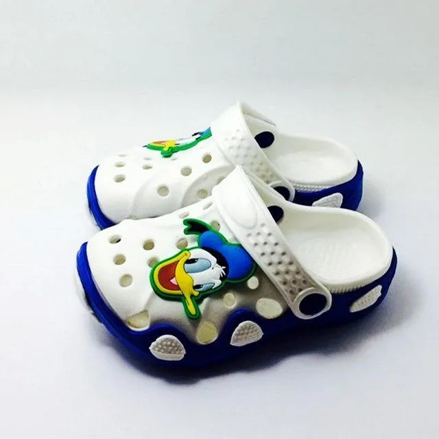 New Children Boys Summer Beach Sandals Spongebob Batman Hero One Piece Superman Garden EVA Clogs