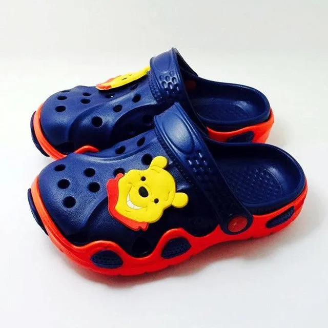 New Children Boys Summer Beach Sandals Spongebob Batman Hero One Piece Superman Garden EVA Clogs