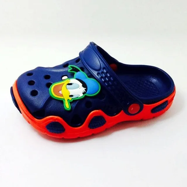 New Children Boys Summer Beach Sandals Spongebob Batman Hero One Piece Superman Garden EVA Clogs