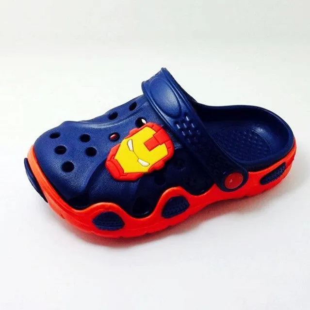 New Children Boys Summer Beach Sandals Spongebob Batman Hero One Piece Superman Garden EVA Clogs