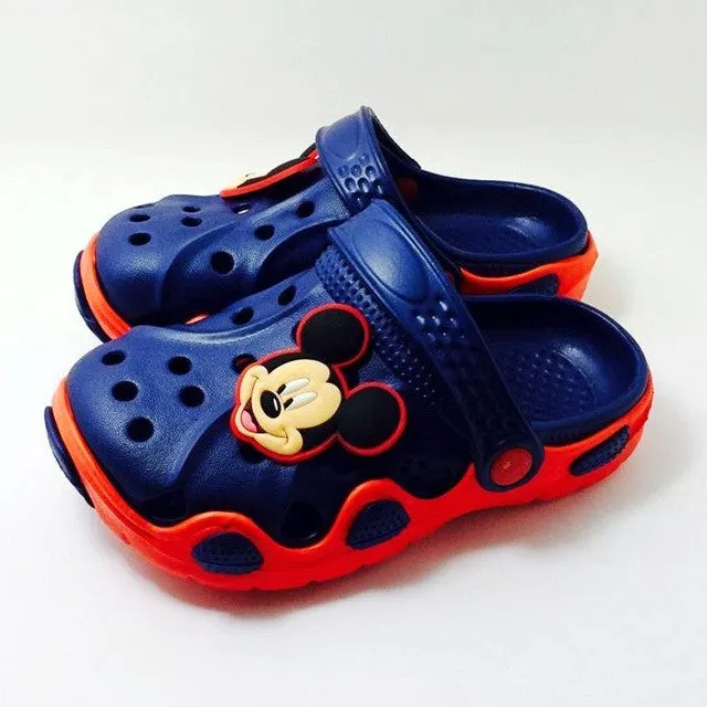 New Children Boys Summer Beach Sandals Spongebob Batman Hero One Piece Superman Garden EVA Clogs