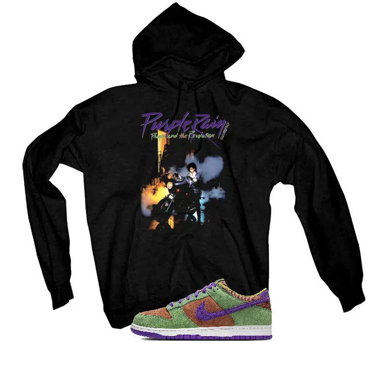 Nike Dunk Low “Veneer” | illcurrency Black T-Shirt (Purple Rain)