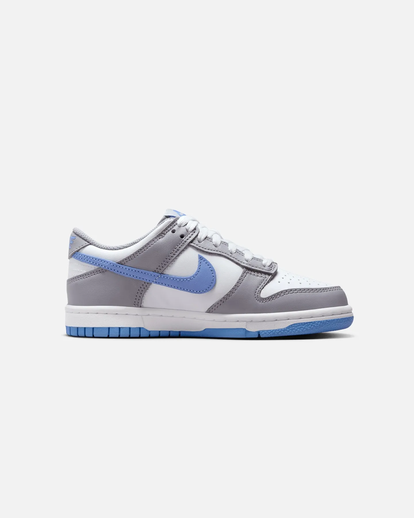 Nike Kids' Dunk Low (GS) White/Royal Pulse-Cement Grey