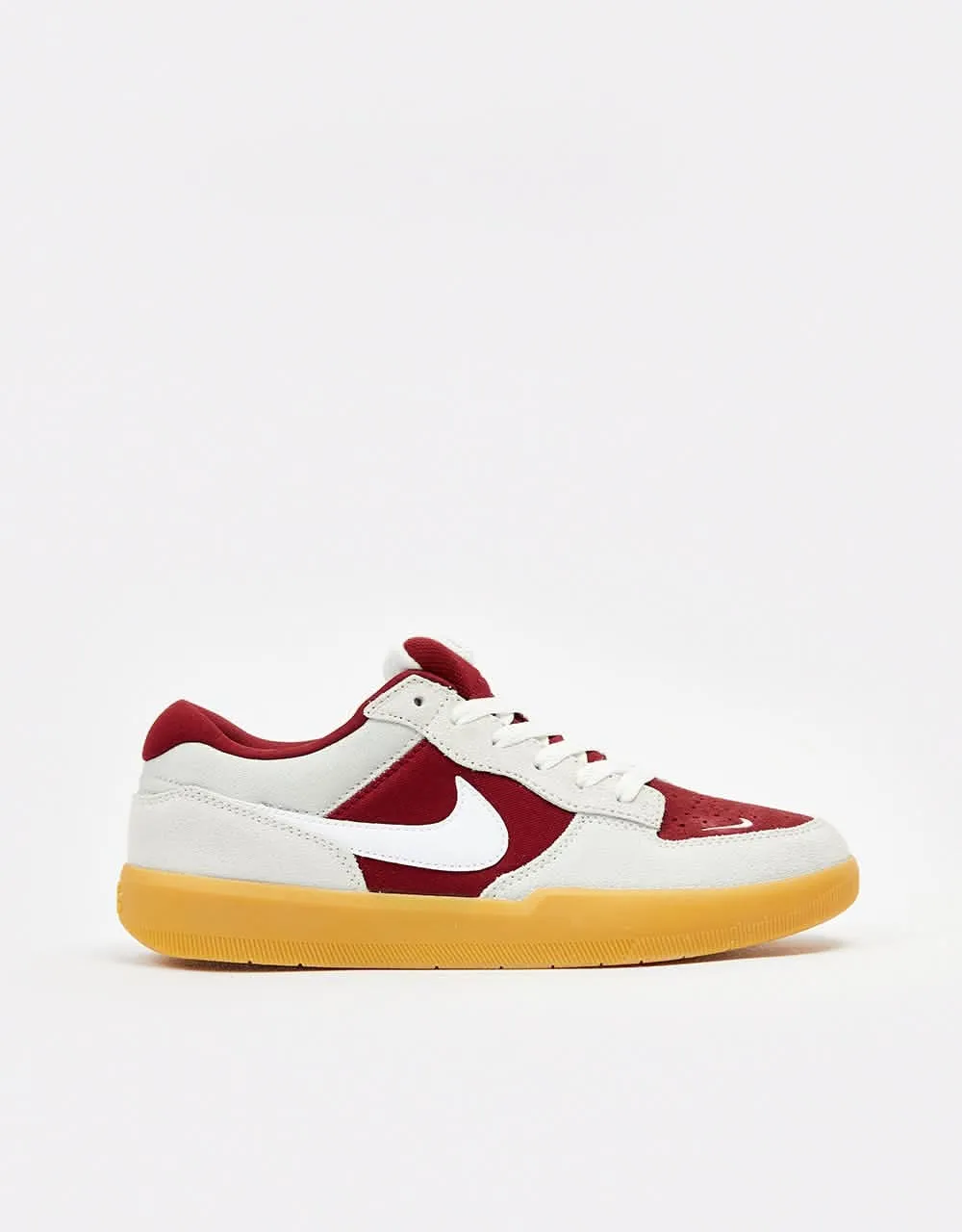 Nike SB Force 58 Skate Shoes - Team Red/White-Summit White-Gum Lt Brown