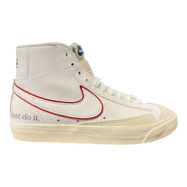 Nike scarpa sneaker da uomo Blazer Mid '77 DQ0796 100 bianco rosso