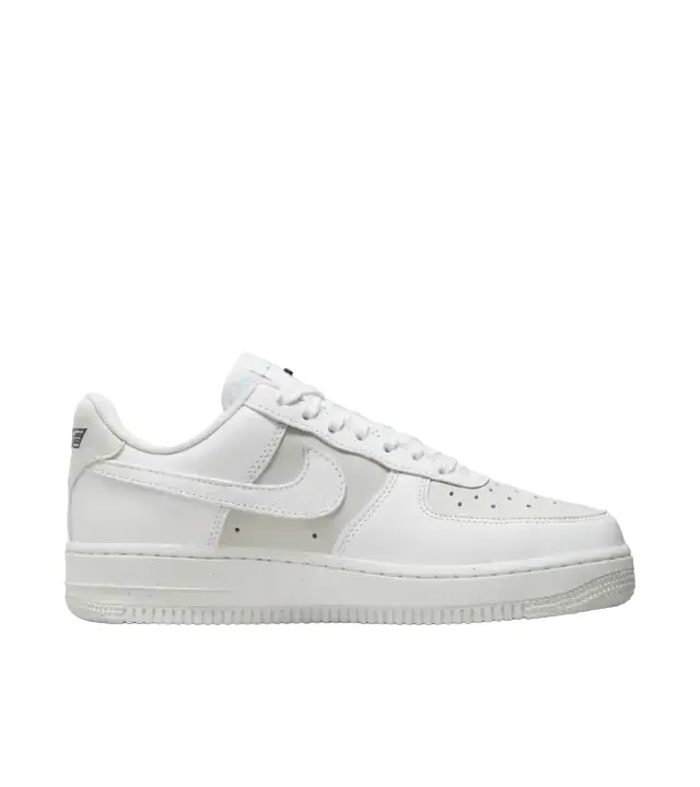 Nike scarpa sneakers da donna Air Force 1 '07 LX DZ2708 102 bianco grigio