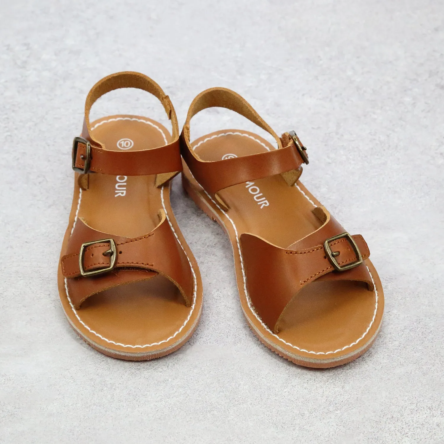 Olympia Girls Vintage Inspired Buckled Sandal