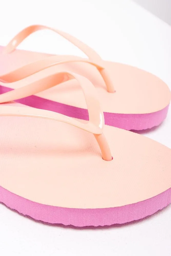 Ombre Flip Flop Pink