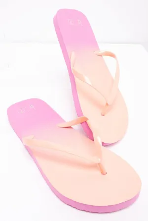 Ombre Flip Flop Pink